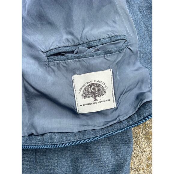Vintage International Classics Inc. Bonders Blue Wool Blazer Chest 41" L/XL - Picture 6 of 10